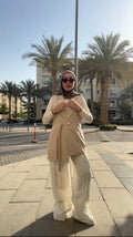 beige Blazer Vest