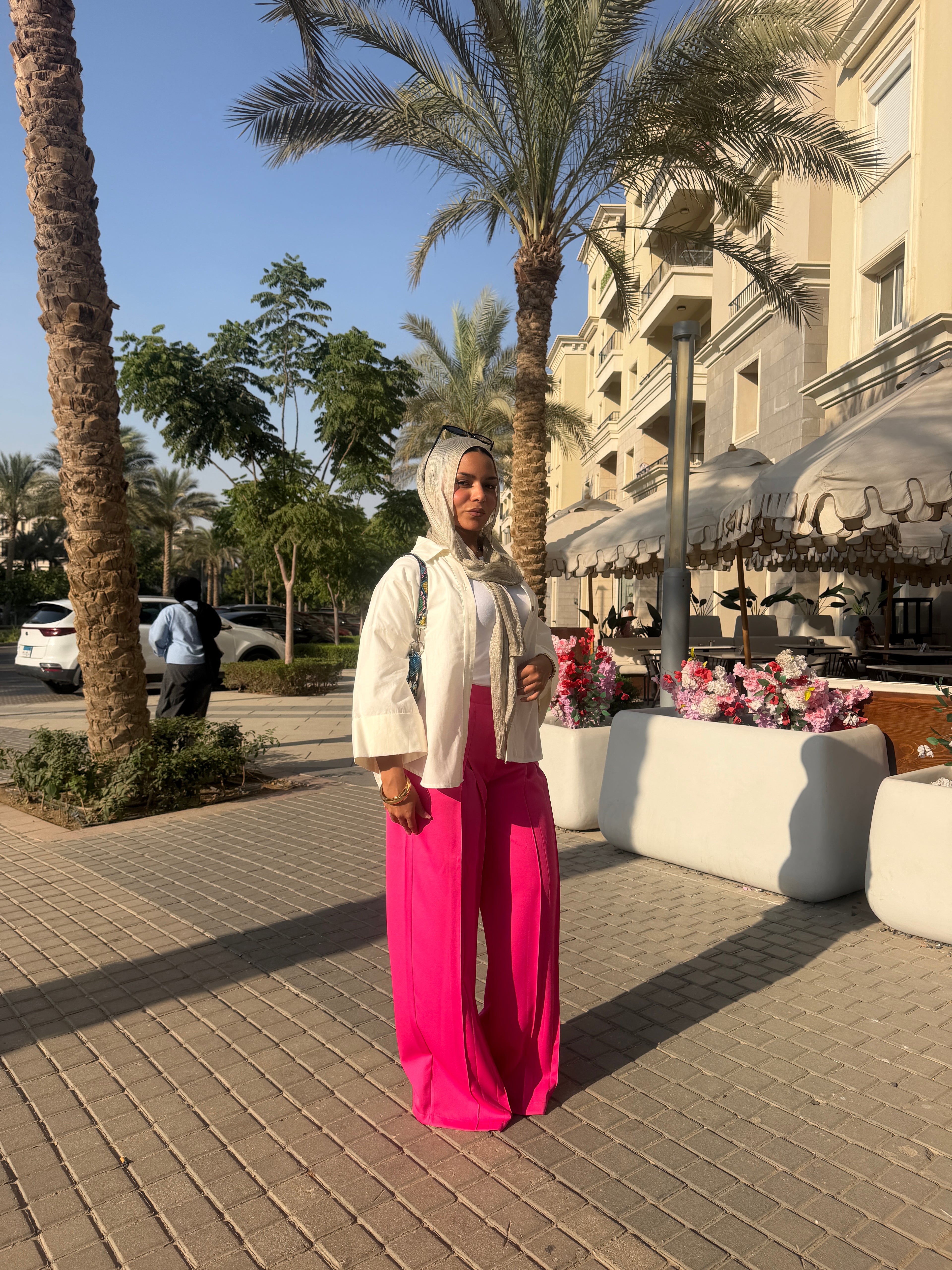 Wide Leg Pants — Fuchsia