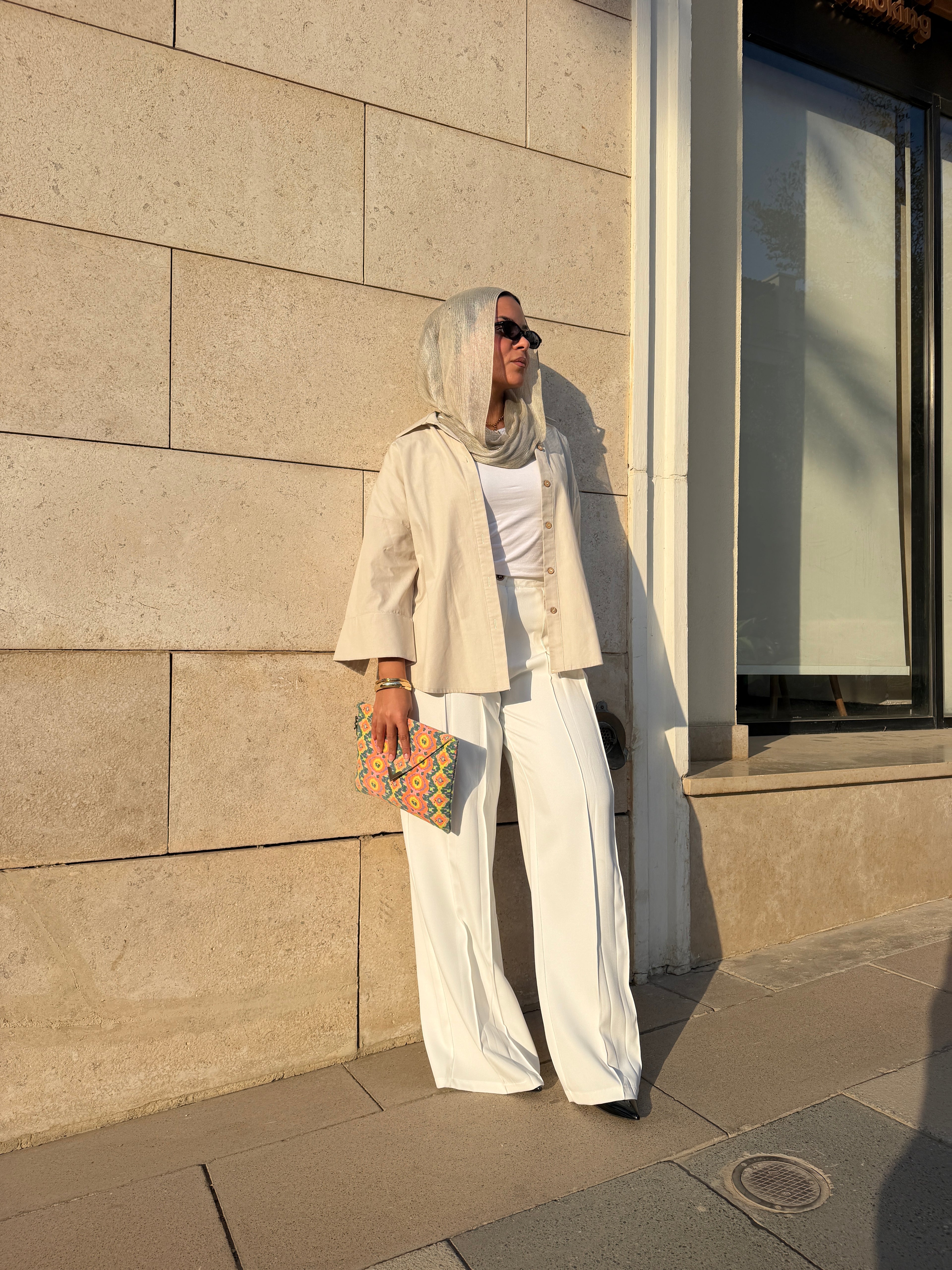 Wide Leg Pants — White