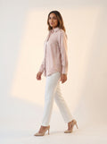 Blush Satin Shirt